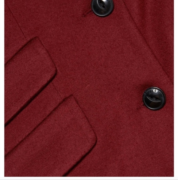 rag & bone Slade Blazer  Burgundy Sz 4 - Picture 10 of 16